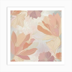 Floral Wallpaper 1 Art Print