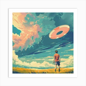 Life Frisbee Art Print