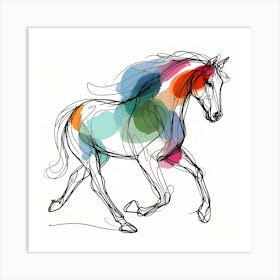 Creative Horse Visual 28 Art Print