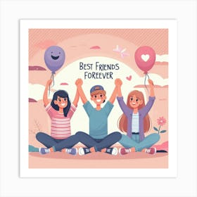 Best Friends Forever Art Print