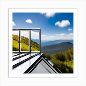 Window View From The Roof Art Print