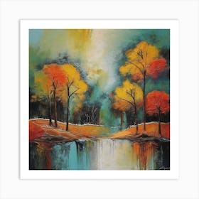 Autumn Trees 1 Art Print