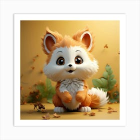 Cute Fox 65 Art Print