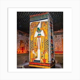 Egyptian Statue 17 Art Print