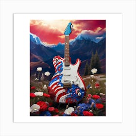 Red, White, and Blues 6 Art Print