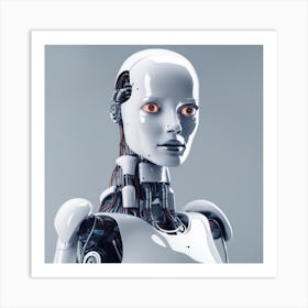 Robot Woman 3 Art Print