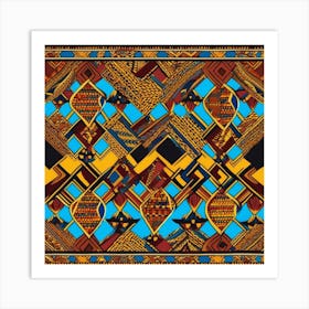 Afghan Tribal Pattern Art Print