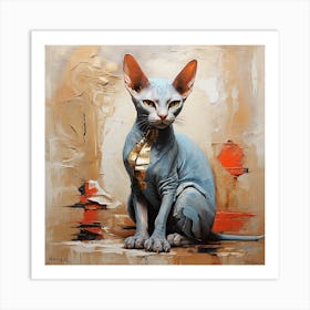 Sphinx-cat 11 Art Print