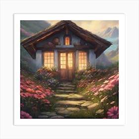 House In The Mountains 2 Art Print