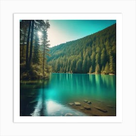 Lake In The Mountains 9 Art Print