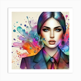 A stylish lady 17 Art Print