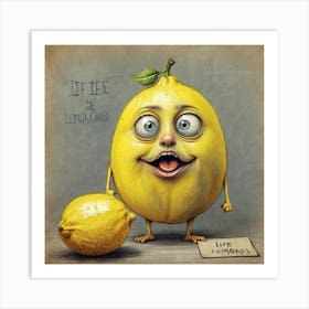 Live Lemons Art Print