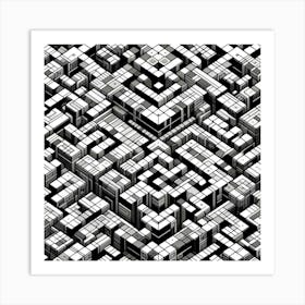 Fractal Maze Art Print