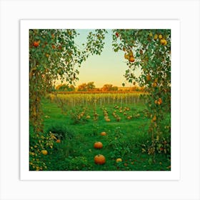 Pumpkin Patch Art Print