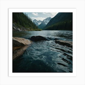 Water In The Mountains Art Print