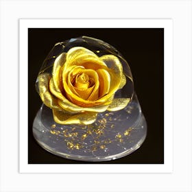 Golden Rose 4 Art Print