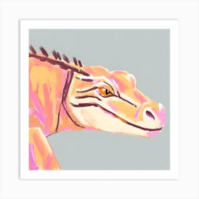 Komodo Dragon Lizard 02 Art Print