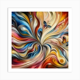 Abstract Butterfly Art Art Print