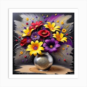 Flowers In A Vase 44 Art Print