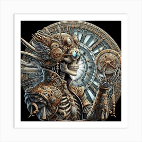 Steampunk Skeleton 3 Art Print