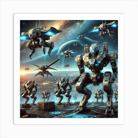 Robotic Units Converted Art Print