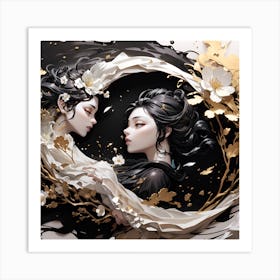 Two Chinese Women Art Print