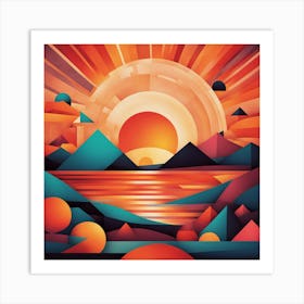 Sunset 2 Art Print