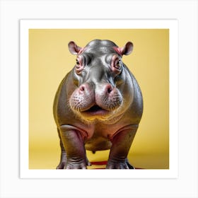 Hippo Art Print