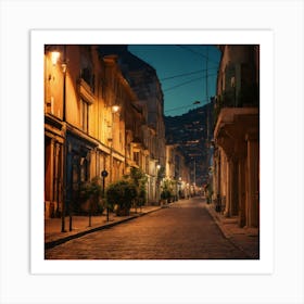 Street At Night Art Print