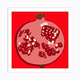 Pop Art Pomegranate Art Print