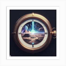 Clock Of The Gods Art Print