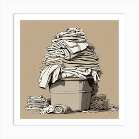 Laundry Basket 1 Art Print