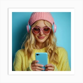 Young Woman Smiling Art Print