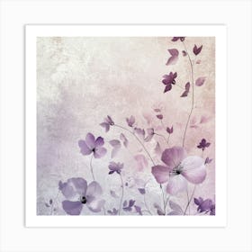 Purple Flowers Art Print