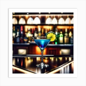 Cocktail In A Bar 2 Art Print