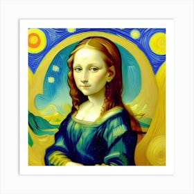 A New Era for Mona Lisa The Portrait of Youth Art Print