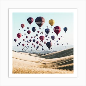 Hot Air Balloons In The Sky 5 Art Print