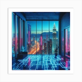 Futuristic Cityscape 32 Art Print