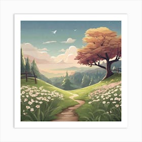 Landscape Painting 40 Art Print