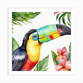 Toucan Watercolor Art Print