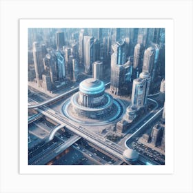 Futuristic Cityscape 39 Art Print