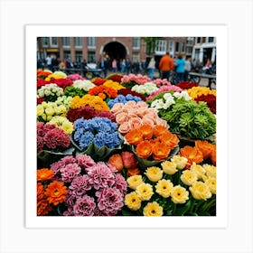 Default Amsterdam Flower Market 0 Art Print