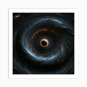 Black Hole Art Print