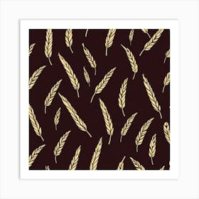 Gold Wheat Art Print Art Print