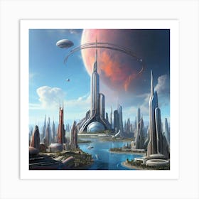 Futuristic City Art Print