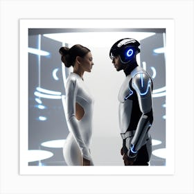 Futuristic Couple 29 Art Print