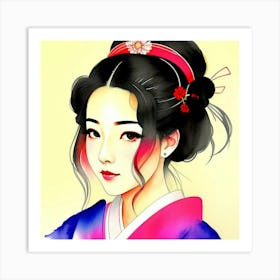 A Dance with Heritage: The Art of the Japanese Geisha Art Print