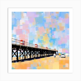 Beach Pier Art Print