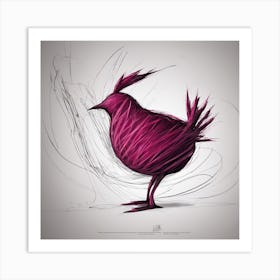 Bird In A Hat Art Print