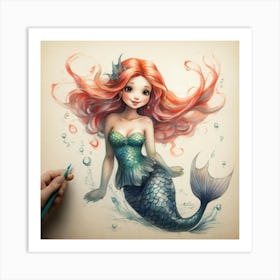 Mermaid 10 Art Print